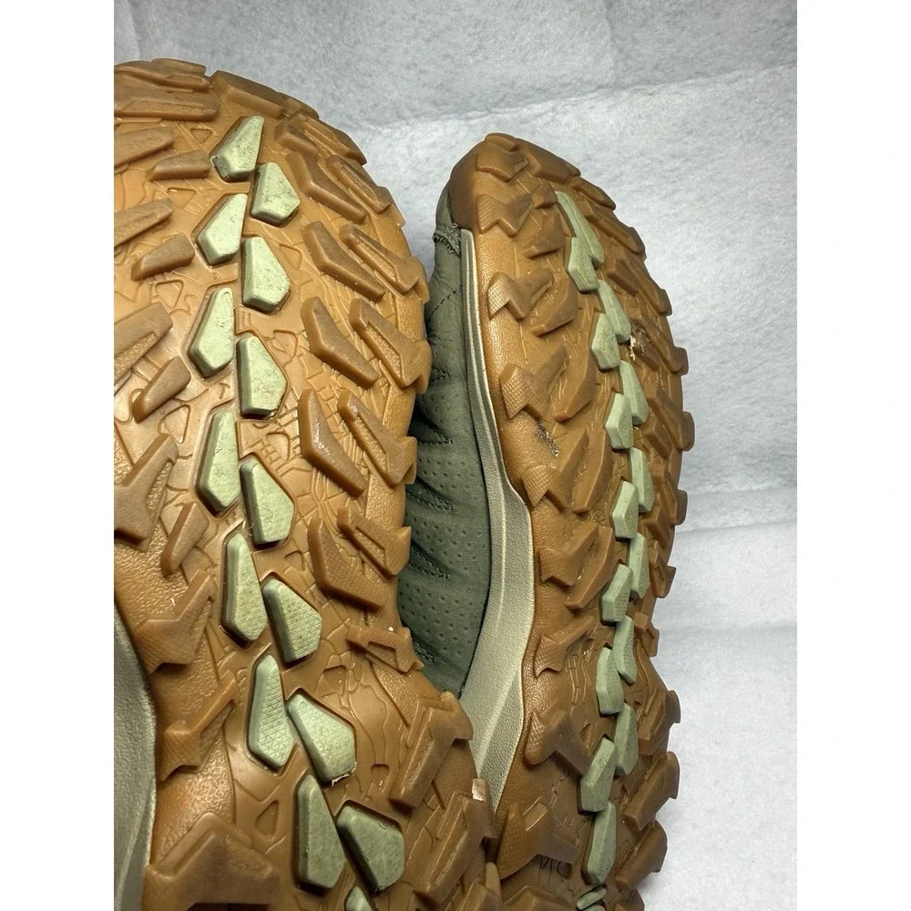 Oboz B-DRY Waterproof Leather Hiking Shoes Womens 8.5 Olive Green Trail Outdoor